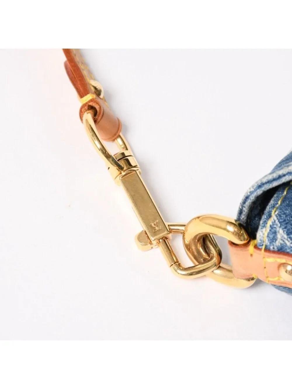Louis Vuitton Mini Pleaty Bag Monogram Denim Indigo Blue